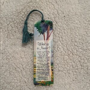 Colorful Bookmark with Tassel-Nurse